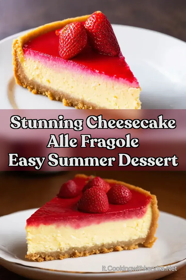 Stunning Cheesecake alle Fragole Easy Summer Dessert