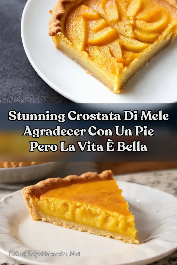 Stunning Crostata di Mele Agradecer con un pie pero la vita &egrave; bella