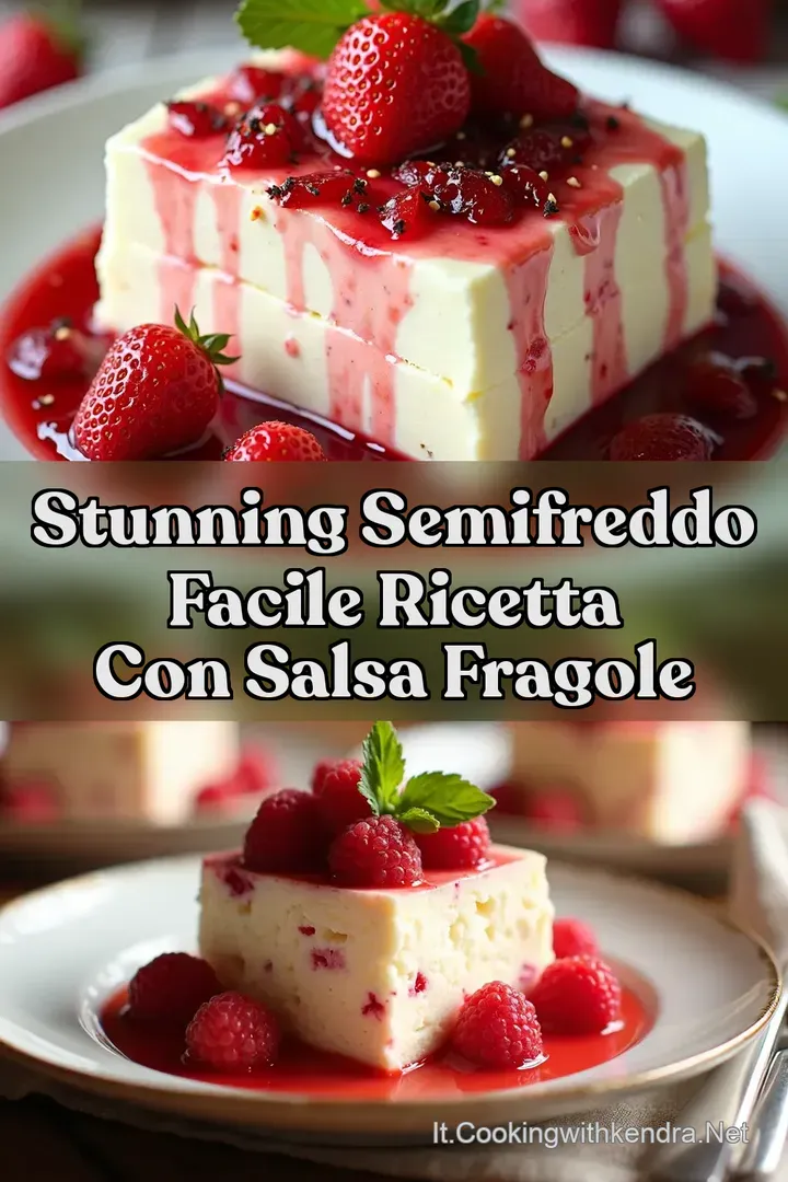 Stunning Semifreddo Facile Ricetta con Salsa Fragole