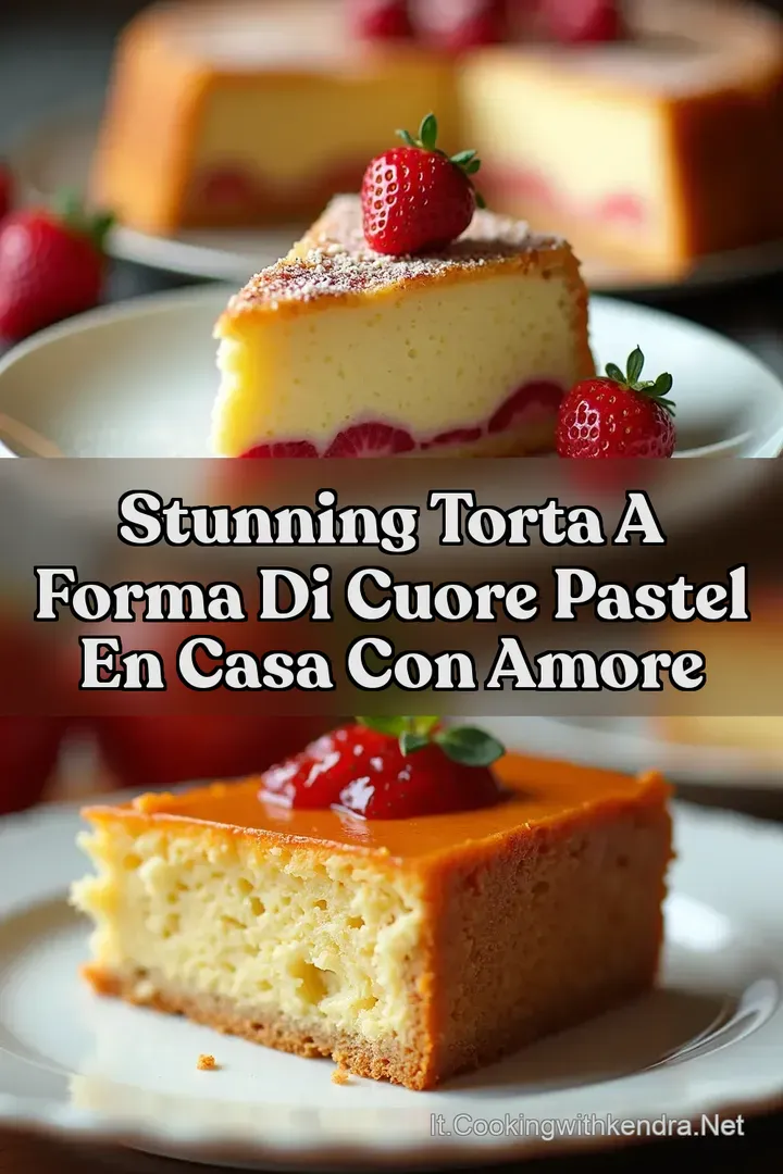Stunning Torta a forma di cuore Pastel en Casa con Amore