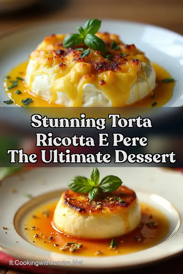 Stunning Torta Ricotta e Pere The ULTIMATE Dessert