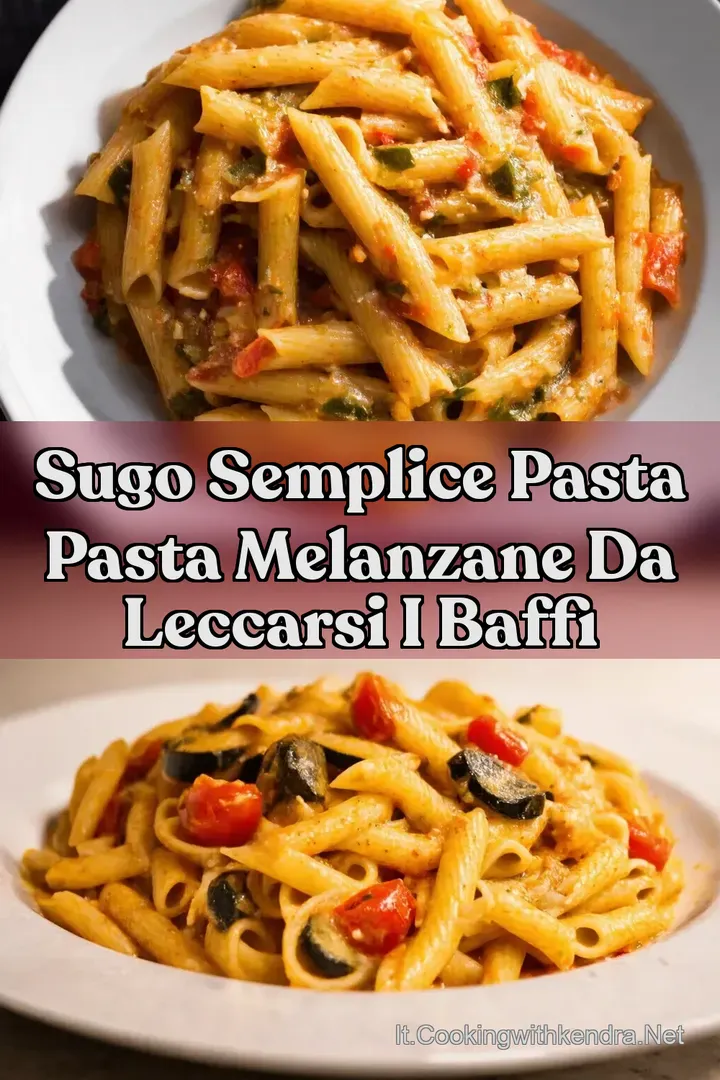 Sugo Semplice Pasta Pasta Melanzane da Leccarsi i Baffi
