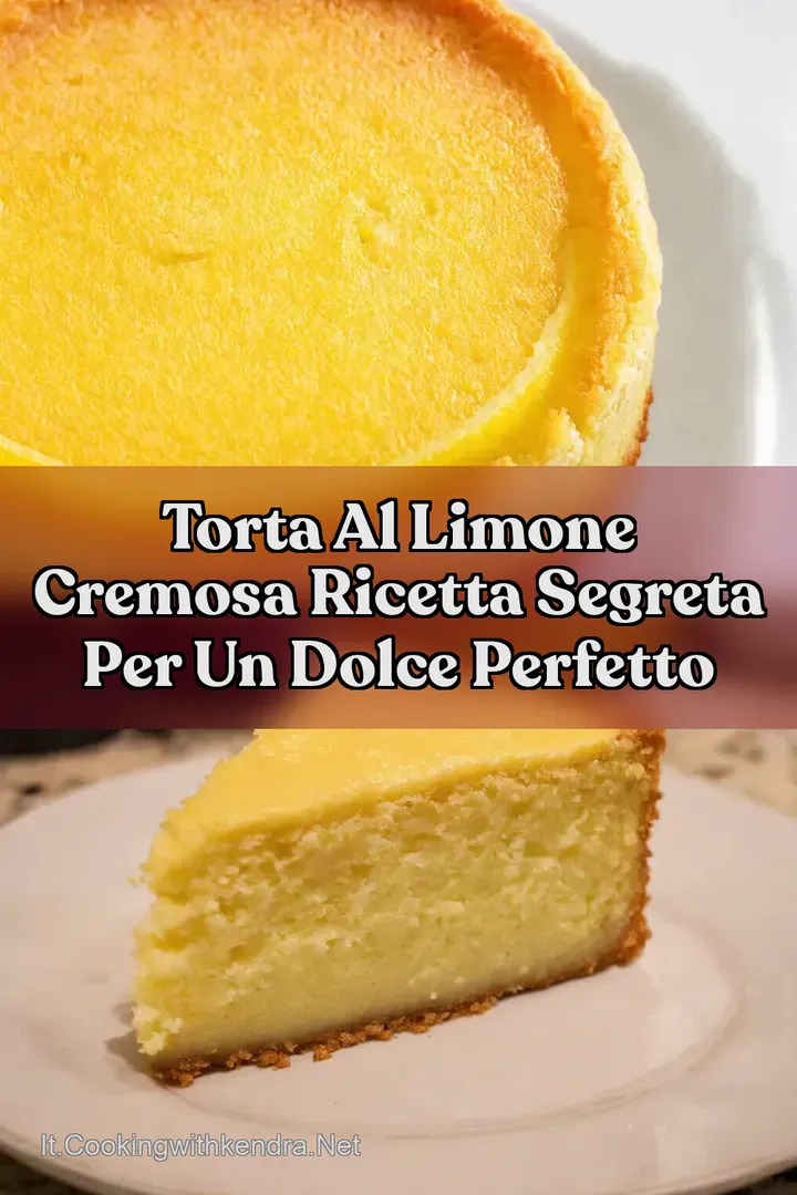 Torta al Limone Cremosa Ricetta Segreta per un Dolce Perfetto