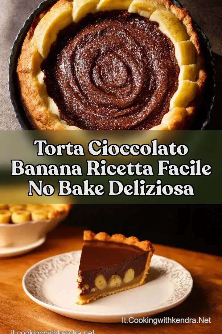 Torta Cioccolato Banana Ricetta Facile No Bake Deliziosa