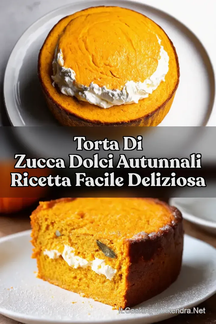 Torta di Zucca Dolci Autunnali Ricetta Facile Deliziosa