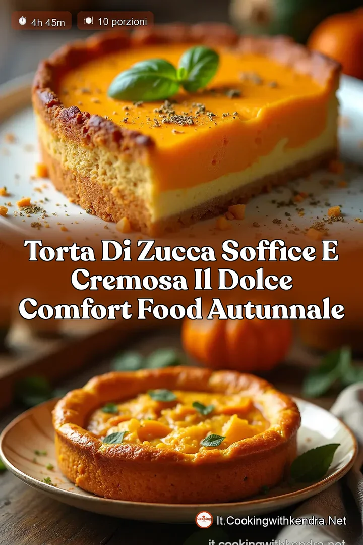 Torta di Zucca Soffice e Cremosa Il Dolce Comfort Food Autunnale