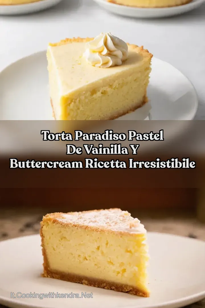 Torta Paradiso Pastel de Vainilla y Buttercream Ricetta Irresistibile