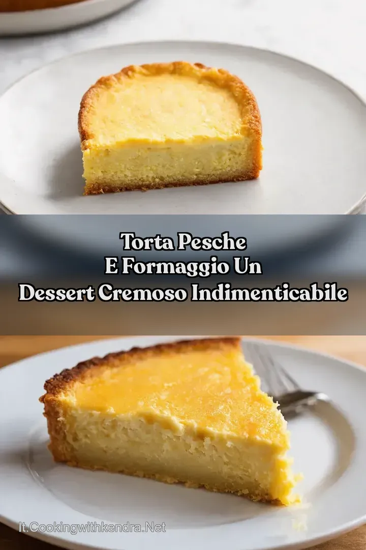 Torta Pesche e Formaggio Un Dessert Cremoso Indimenticabile