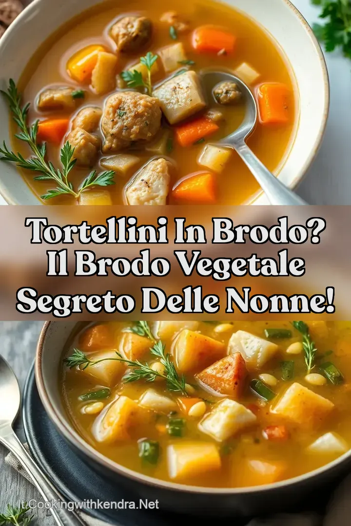 Tortellini in Brodo? Il Brodo Vegetale Segreto delle Nonne!