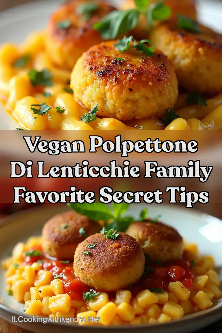 Vegan POLPETTONE DI LENTICCHIE Family Favorite Secret Tips