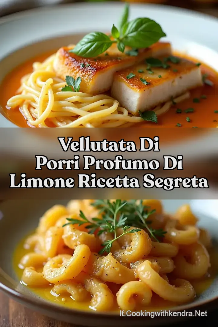 Vellutata di Porri Profumo di Limone Ricetta Segreta