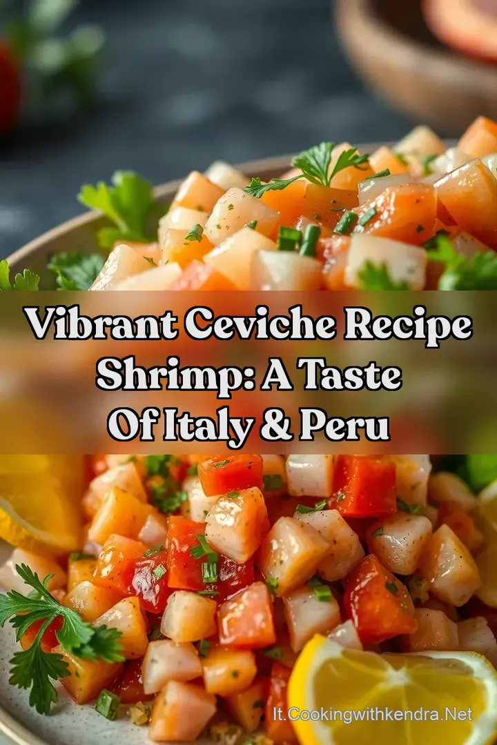 Vibrant Ceviche Recipe Shrimp: A Taste of Italy & Peru