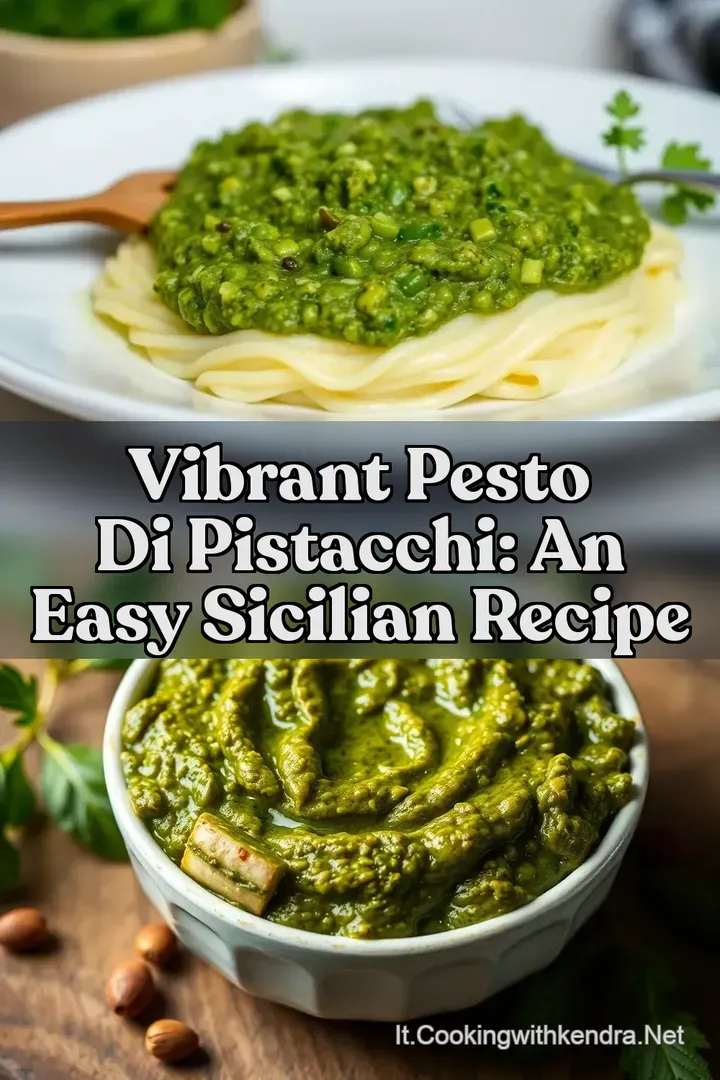 Vibrant Pesto di Pistacchi: An Easy Sicilian Recipe