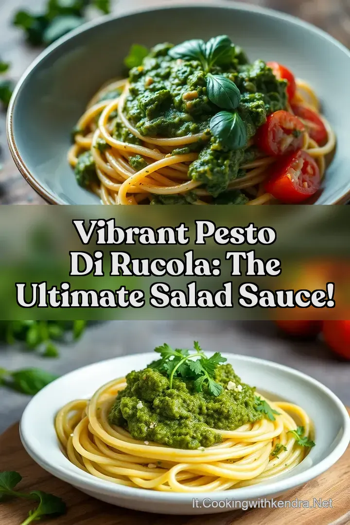 Vibrant Pesto di Rucola: The Ultimate Salad Sauce!