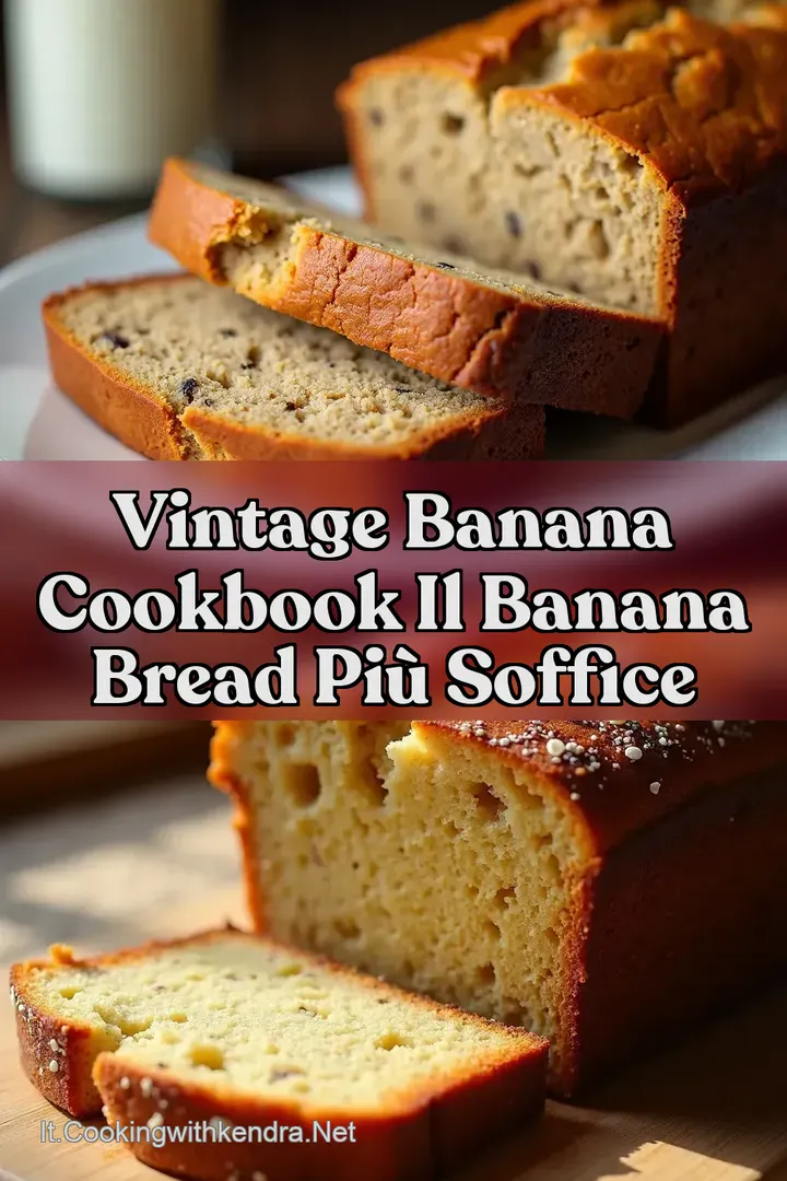 Vintage Banana Cookbook Il Banana Bread Pi&ugrave; Soffice
