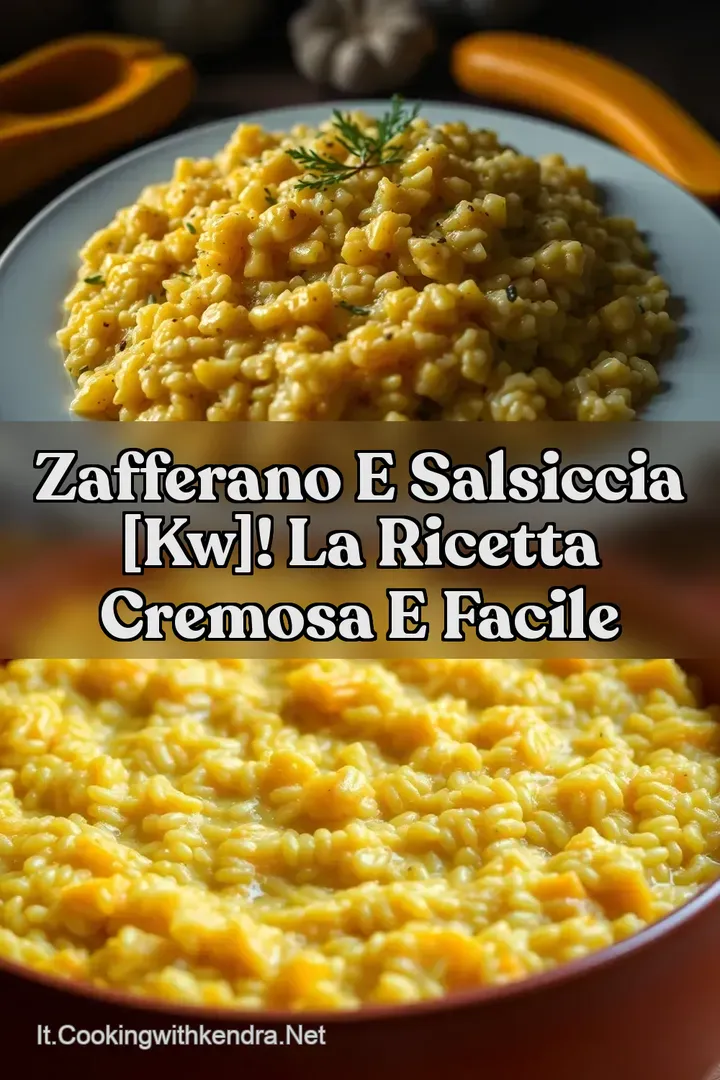Zafferano e Salsiccia [kw]! La Ricetta Cremosa e Facile
