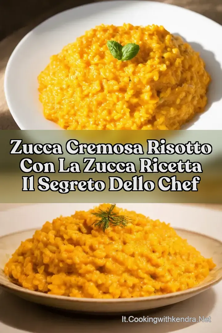 Zucca Cremosa risotto con la zucca ricetta Il Segreto dello Chef