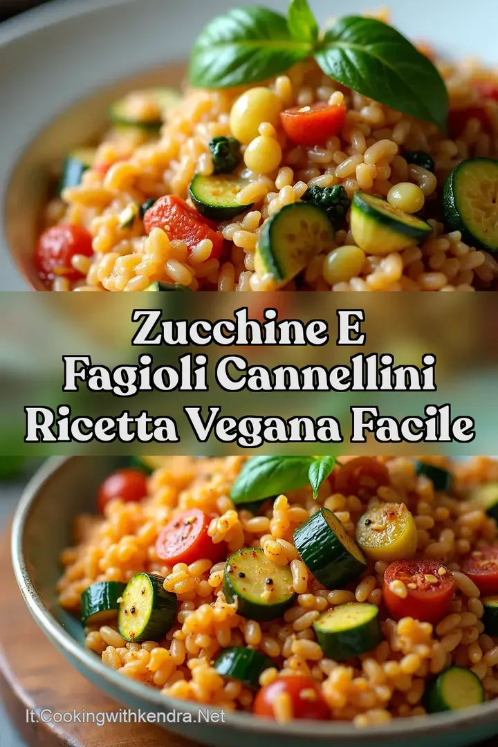 Zucchine e Fagioli Cannellini Ricetta Vegana Facile