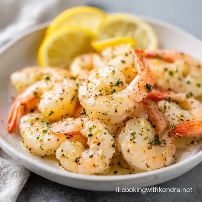 Antipasto di Pesce con Gamberi e Limone