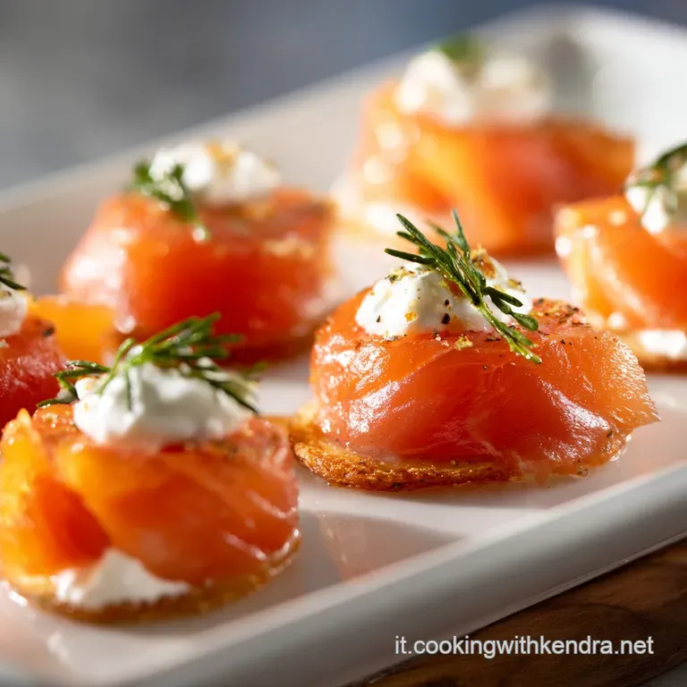 Antipasto di Natale al Salmone Affumicato Croccante