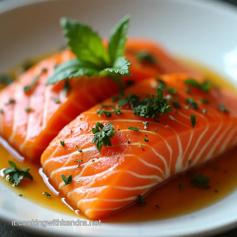 Baci di Salmone Carpaccio Affumicato con Agrumi e Pistacchi