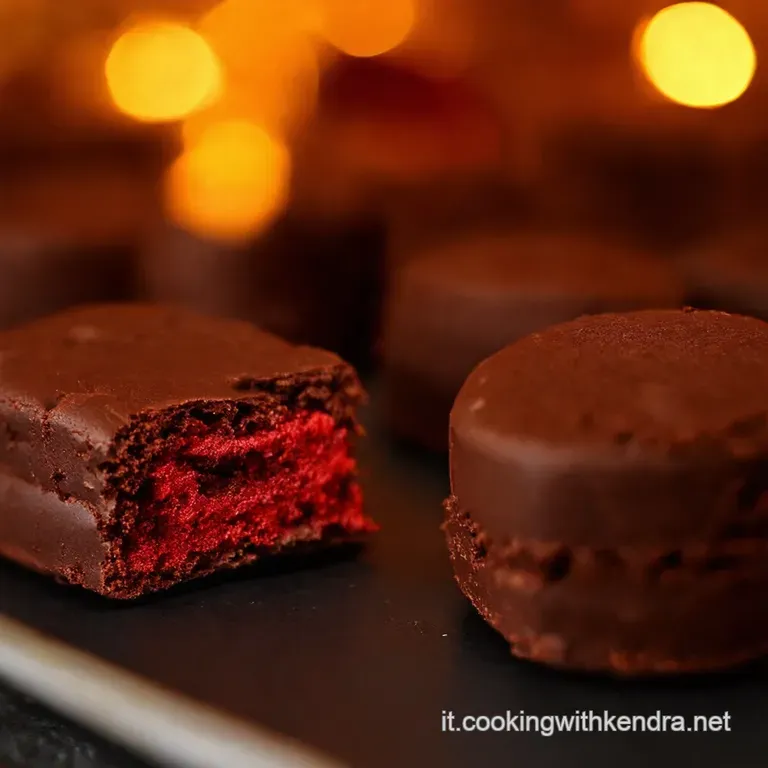 Baci Di Velluto Galletas Craqueladas Chocolate Red Velvet presentation