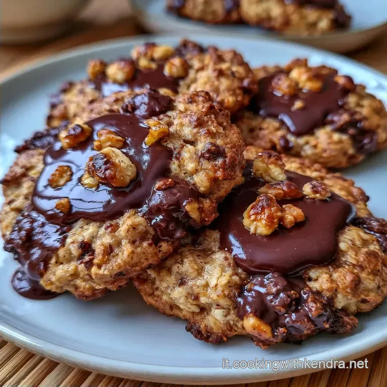Biscotti Avena e Banana con Cioccolato Fondente