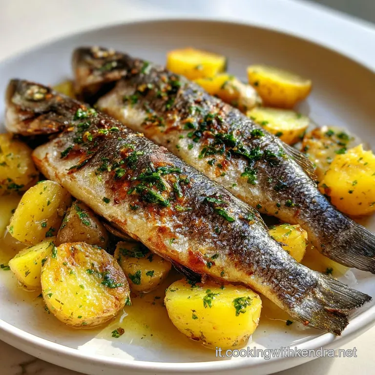 Branzino con Patate al Forno e Rosmarino