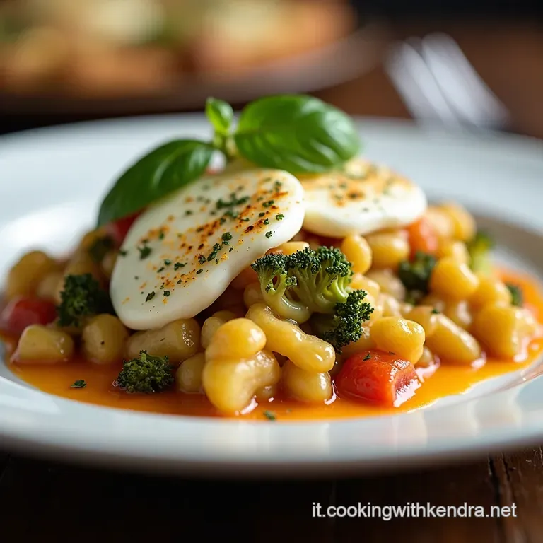 Broccolo Romano Gratinato con Mozzarella Filante