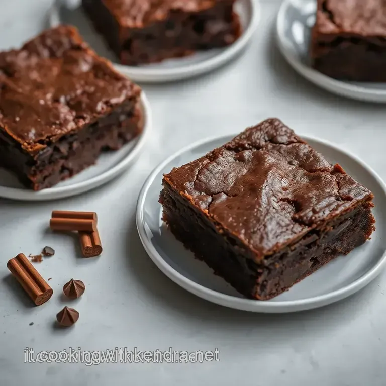 Brownies Al Cioccolato Fondente: Un Classico Intenso presentation