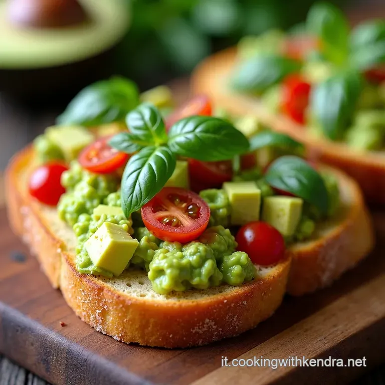 Bruschetta Avocadissima con Pomodorini Confit