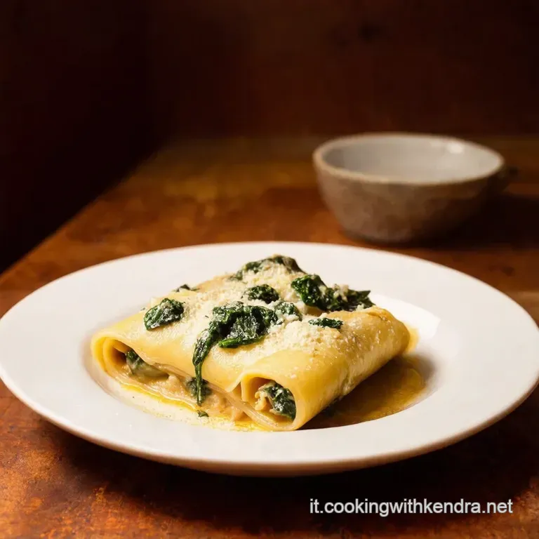 Cannelloni Ricotta E Spinaci Lazy Style Con Lasagne Fresche presentation
