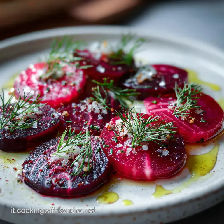 Carpaccio Di Barbabietola Rossa Marinata