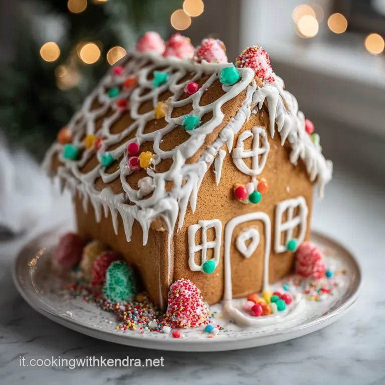 Casetta di Pan di Zenzero Natalizia