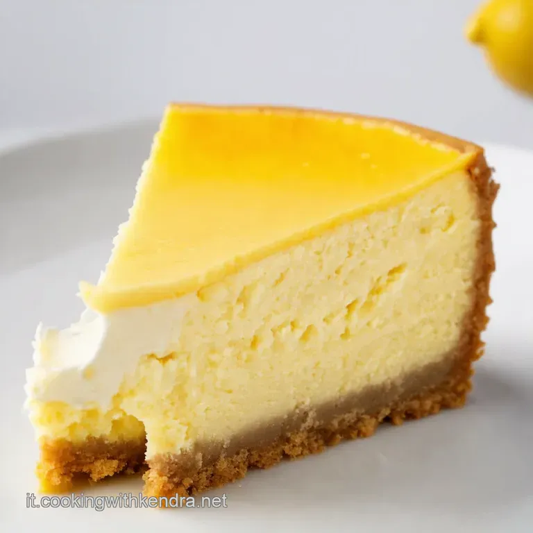 Cheesecake al Limone Un Sogno di Cremosa Freschezza
