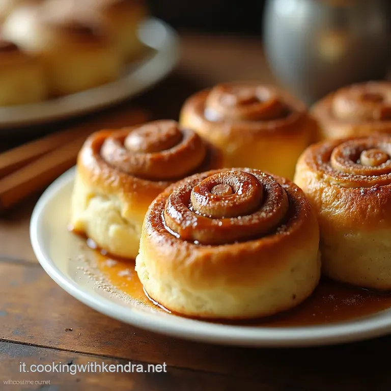 Cinnamon Rolls Soffici Fatti in Casa presentation