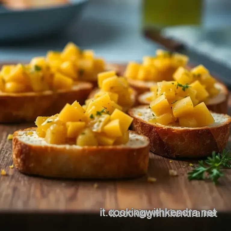 Crostini Alla Bottarga: Un Tocco Di Sardegna presentation