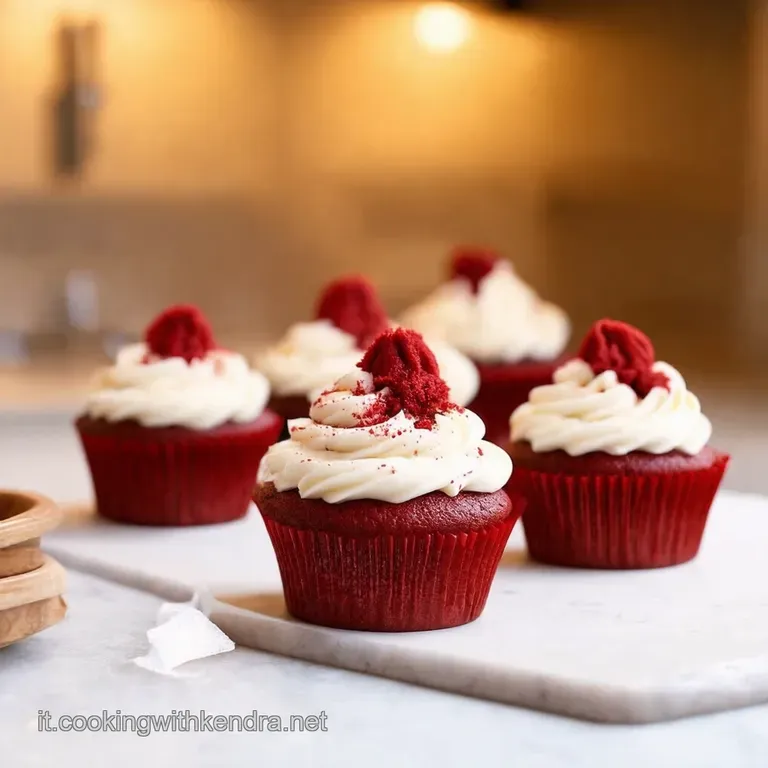 Cupcakes Red Velvet Con Crema Al Formaggio Da Oscar presentation