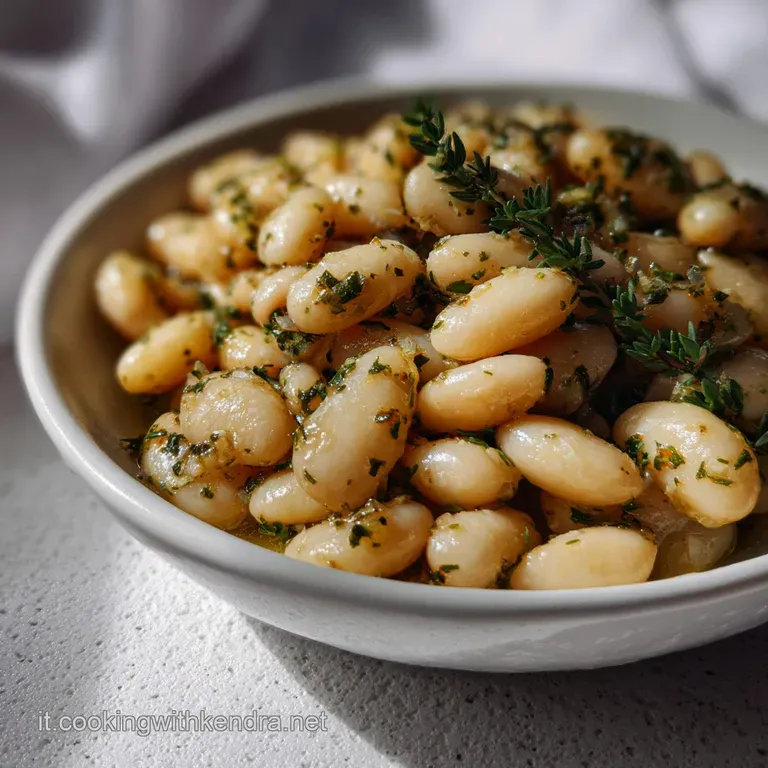 Creamy Cannellini Beans Fagioli Cannellini Cremosi presentation