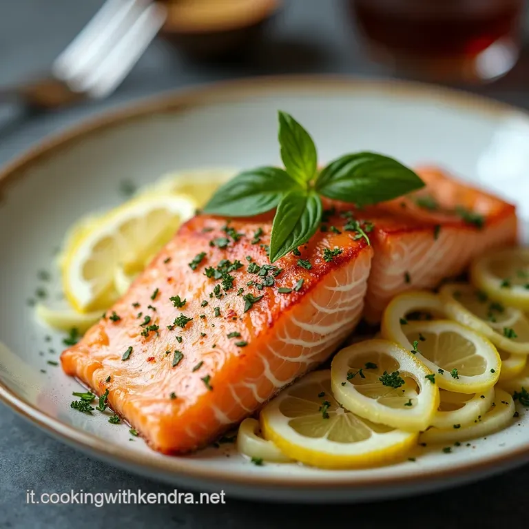 Filetto di Salmone al Limone con Asparagi