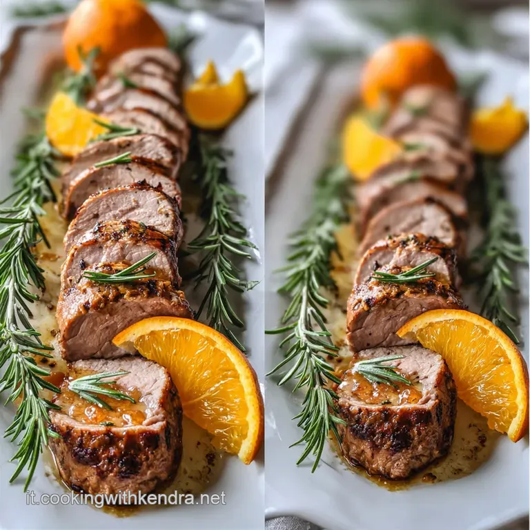 Filetto di Maiale Arancia e Rosmarino: Glassa Aromatica