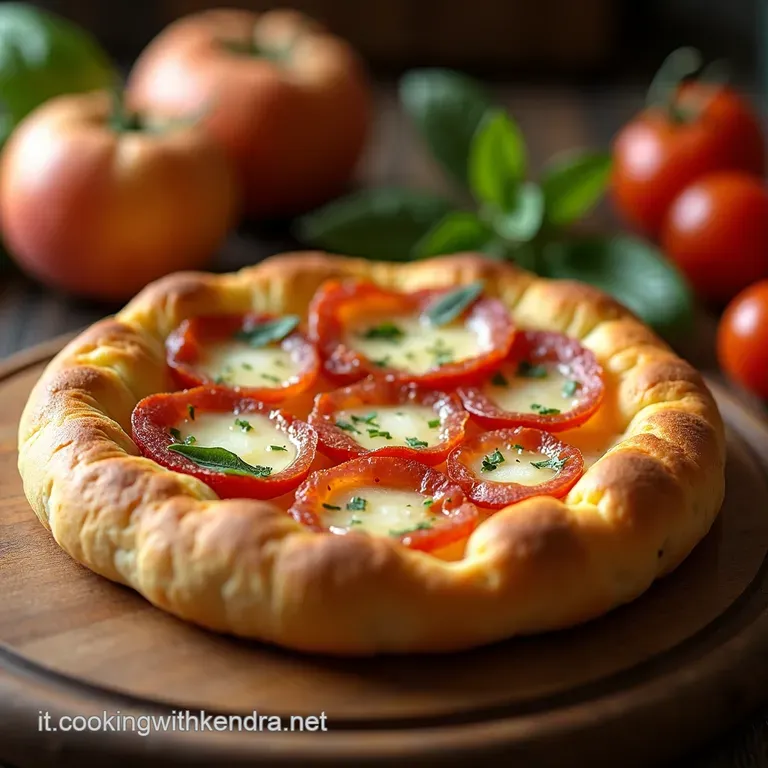 Focaccia Di Pane Carasau Con Stracchino E Prosciutto presentation
