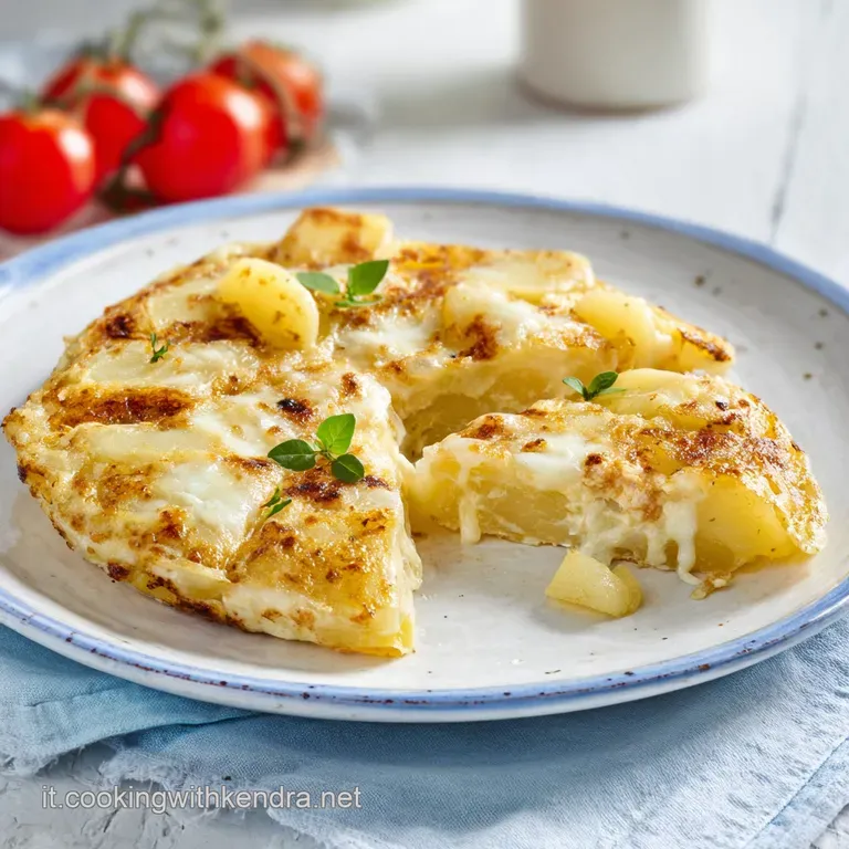 Frittata Di Patate Filante Piatto Ricco: Cuore Vellutato