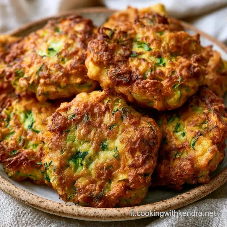Tortini dorati impilati con cura, decorati con erbe fresche e una salsa cremosa bianca in una piccola ciotola.