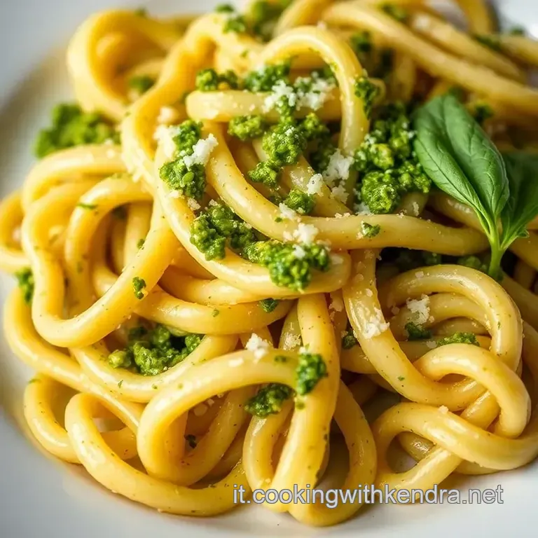 Fusilli Al Pesto Genovese Rinfrescante presentation
