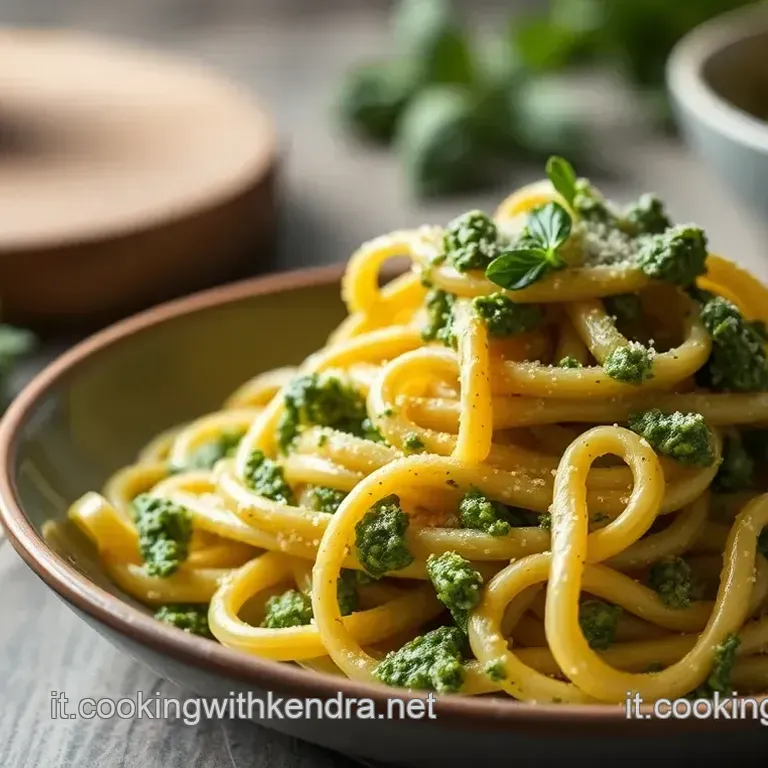 Fusilli al Pesto Genovese Rinfrescante