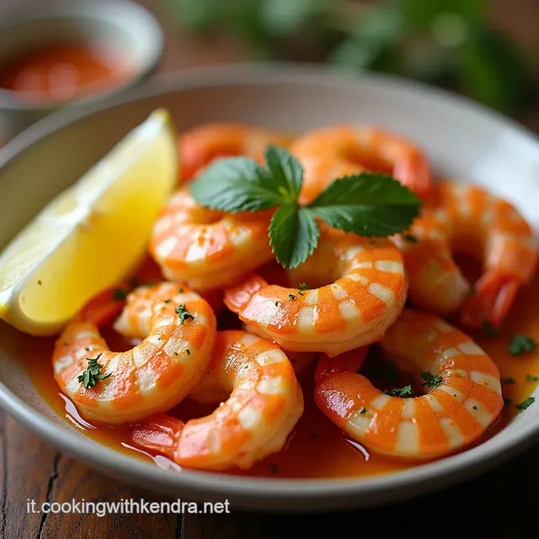 Gamberi Reali al Forno Marineria Mediterranea agli Aromi di Limone Rosmarino e Peperoncino