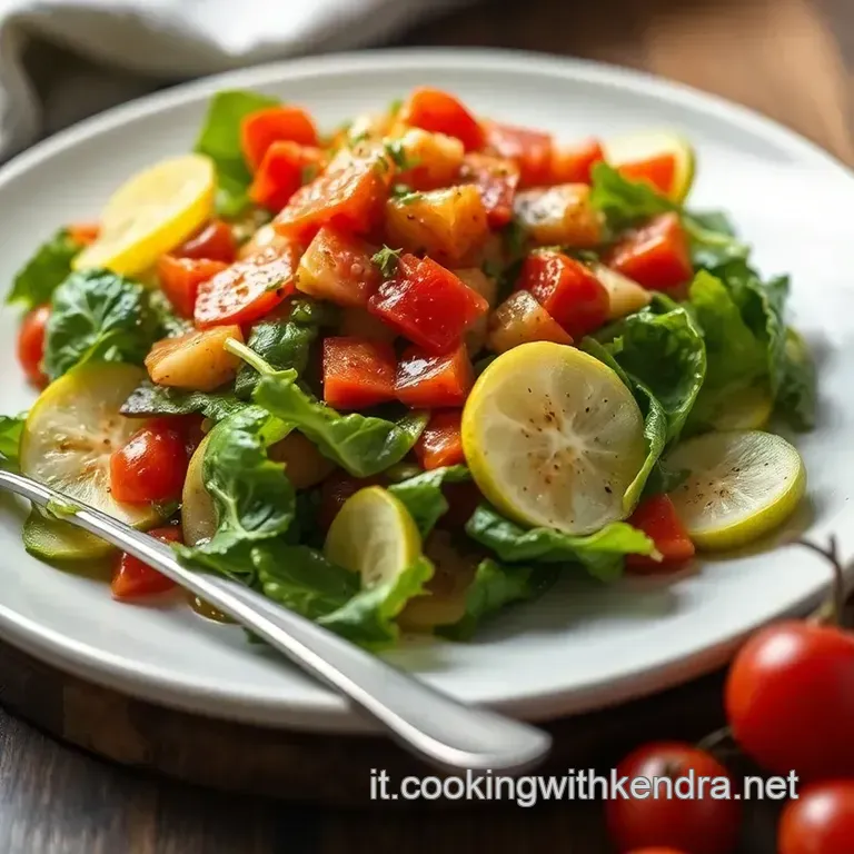 Insalata Croccante Di Cavolo Rosso E Noci presentation