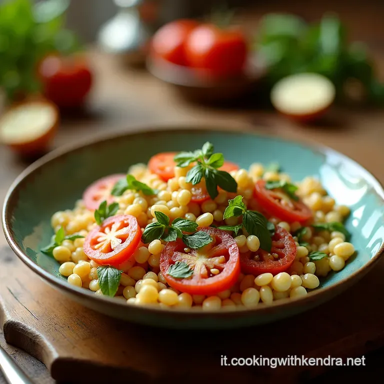 Insalata Di Grano Saraceno Con Basilico E Limone presentation