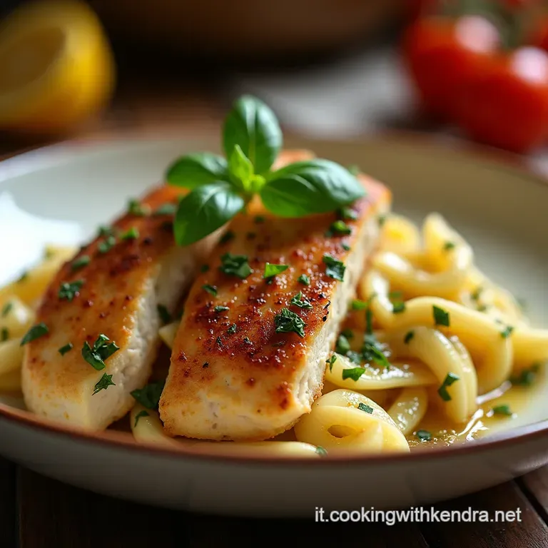 Linsalata Di Pollo Rivisitata Fresca Leggera E Profumata Al Limone E Basilico presentation
